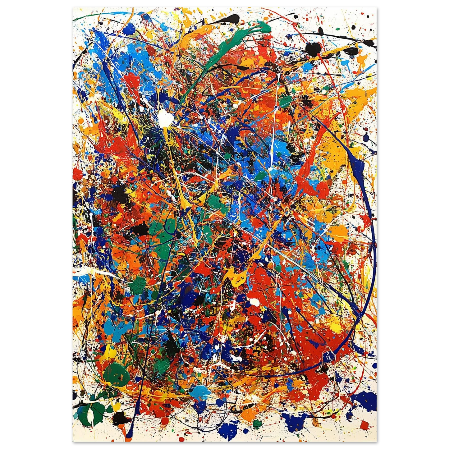 Explosion de Couleurs Vives — tableau aluminium — art mural STNCL