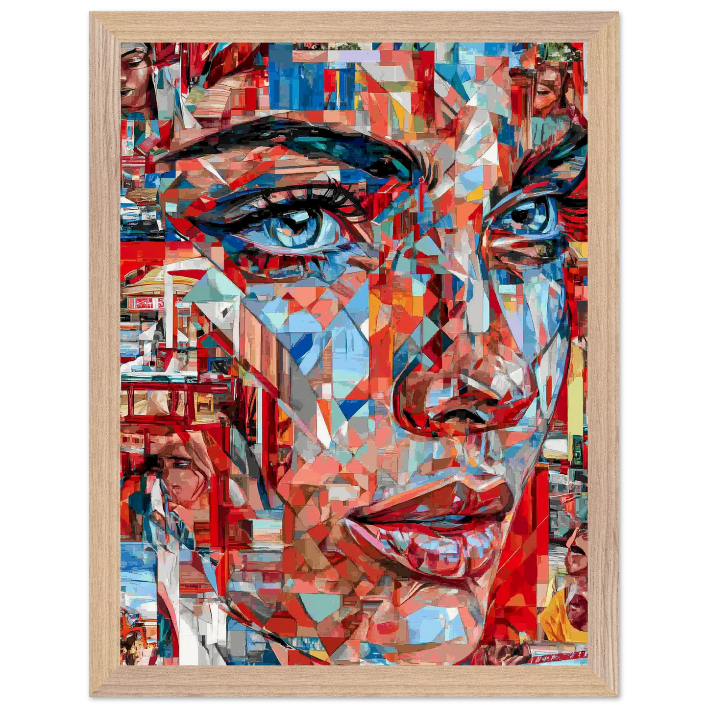 Éclats de Femme — tableau encadre bois — vue 12 — art mural STNCL