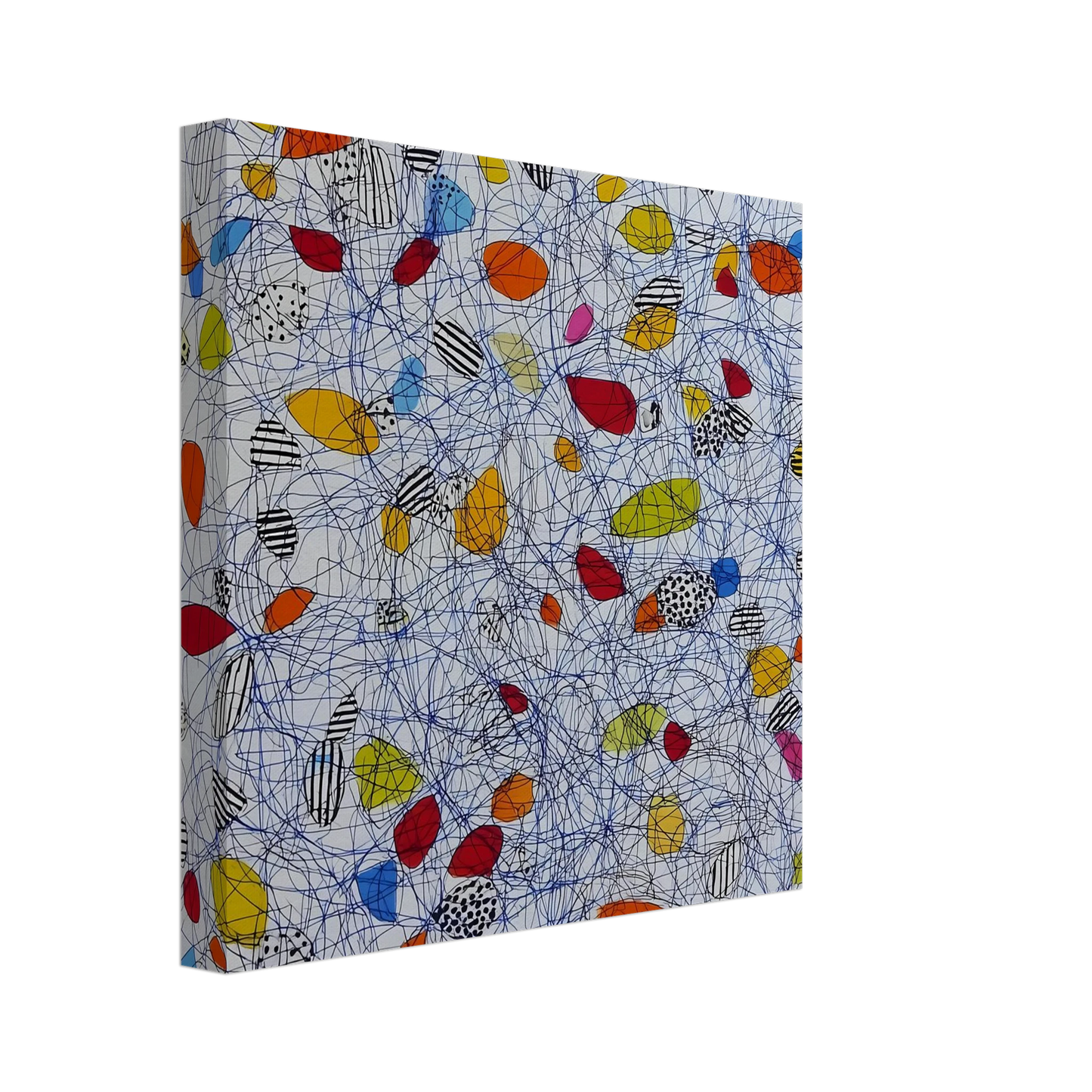 Pelote et Galets — tableau sur toile — vue 2 — art mural STNCL