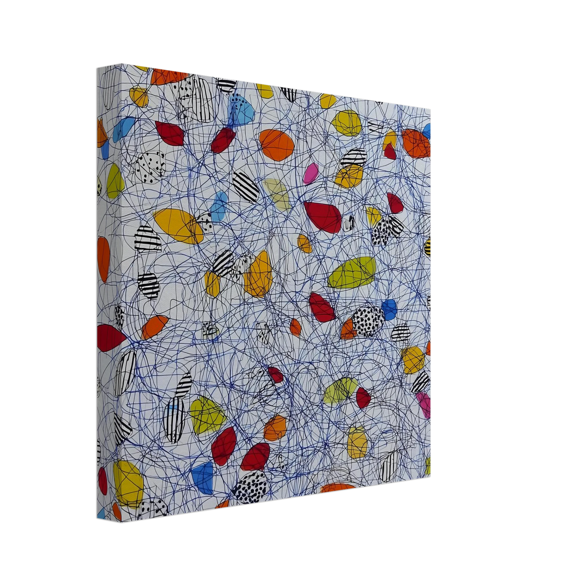 Pelote et Galets — tableau sur toile — vue 2 — art mural STNCL