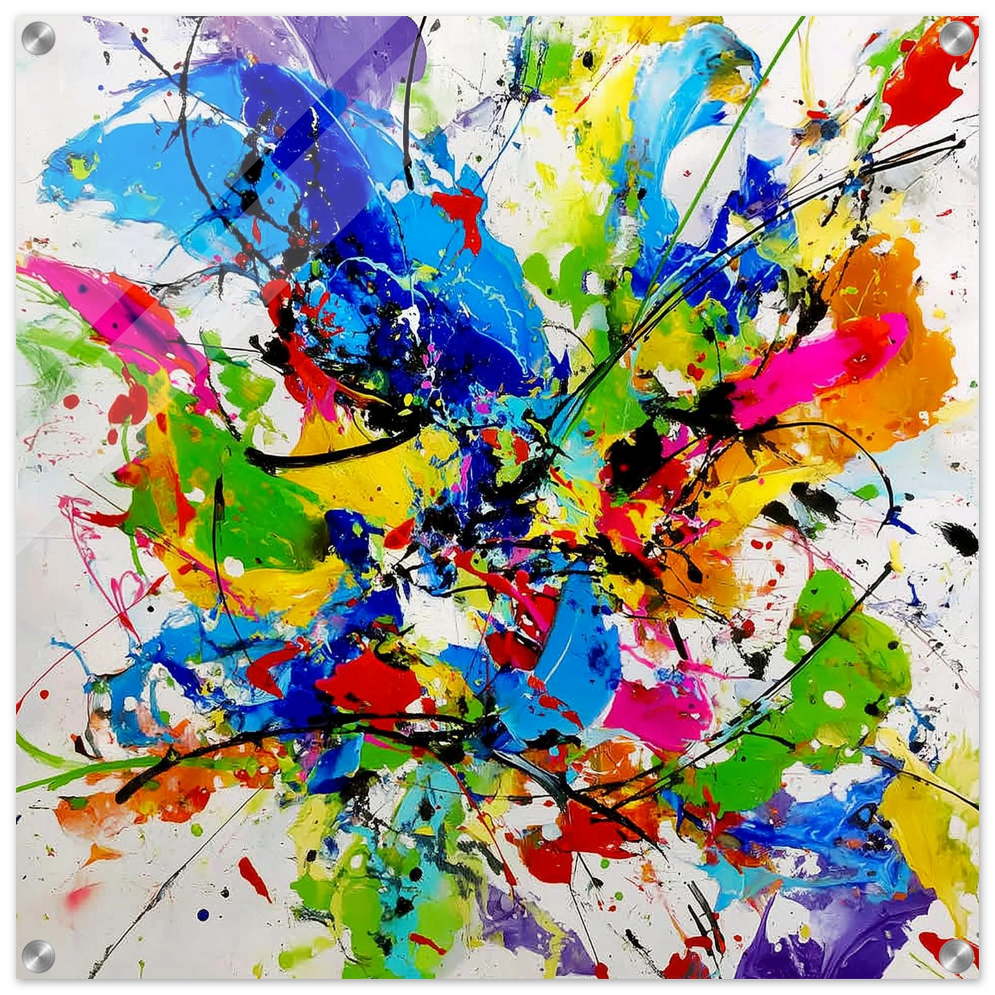 Éclat de Couleurs Pures — tableau plexiglas — art mural STNCL