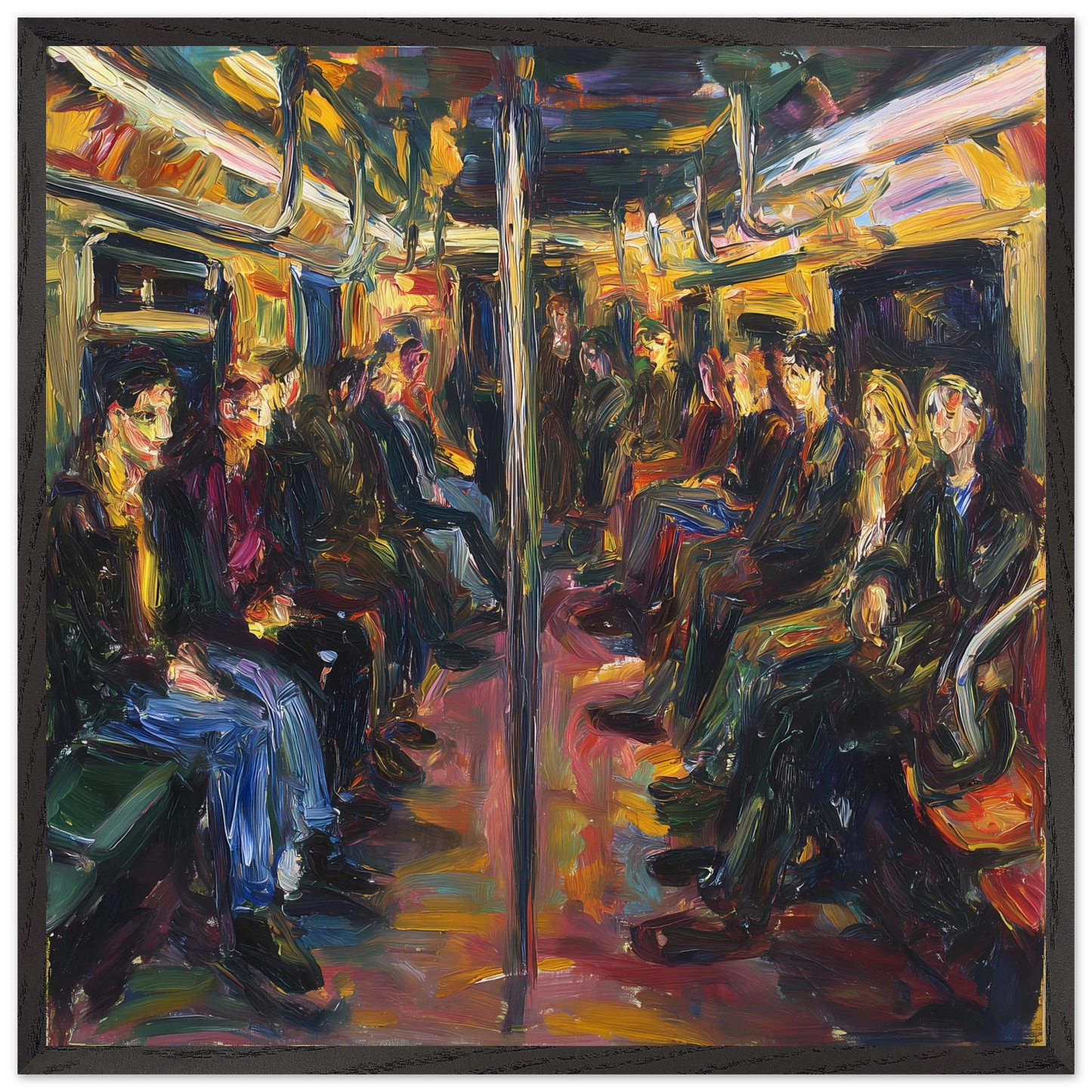Rame du Soir — tableau encadré bois — art mural STNCL
