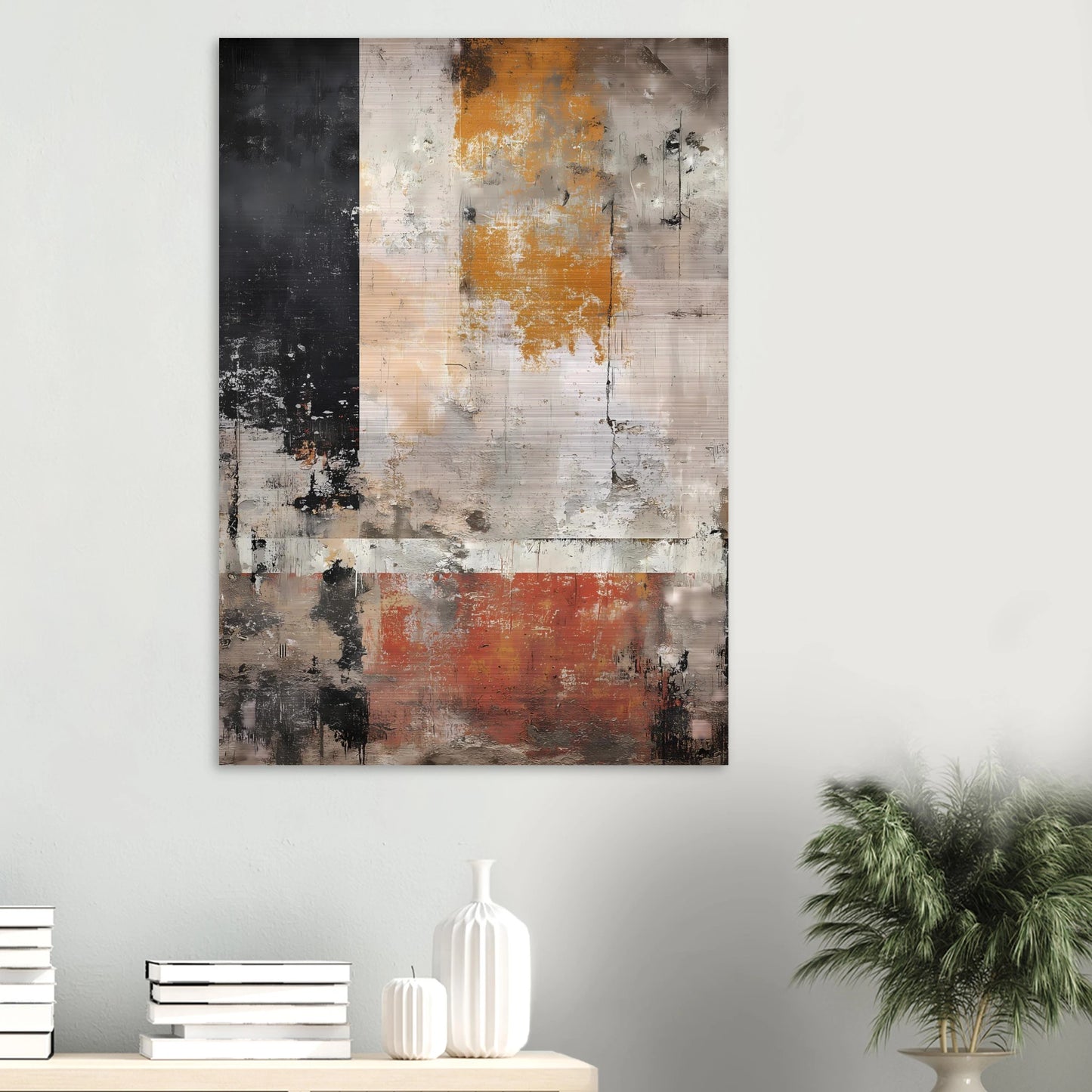 Champs de Patine — tableau aluminium — vue 6 — art mural STNCL