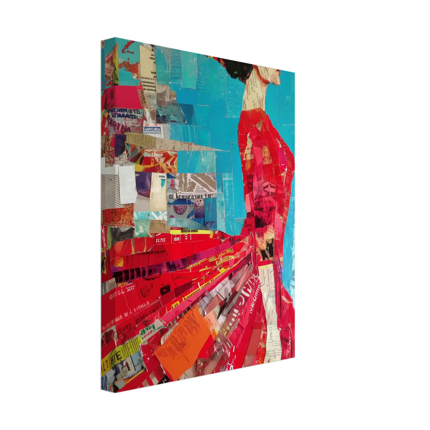 La Robe Rouge — tableau sur toile — vue 4 — art mural STNCL