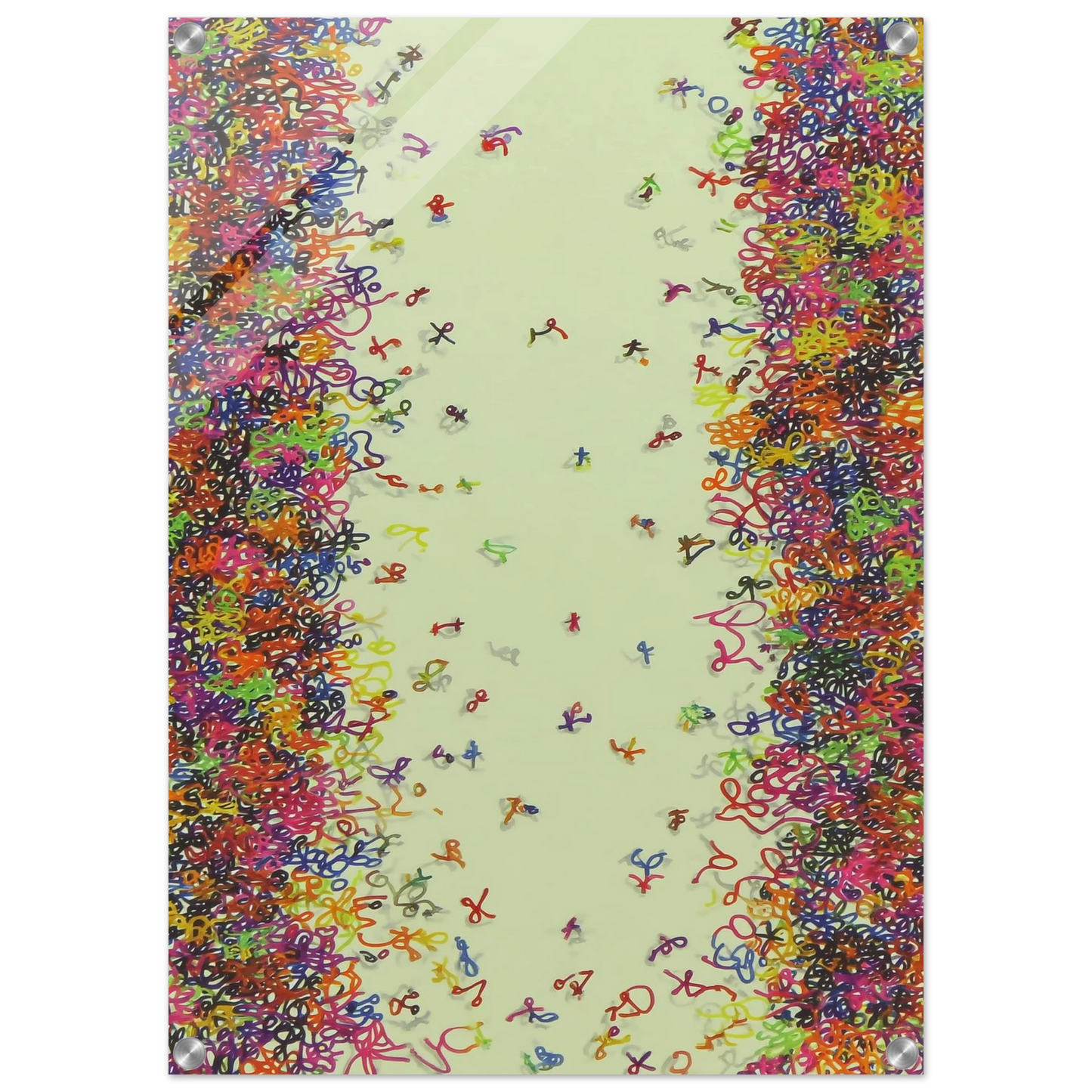 La Fête des Signes — tableau plexiglas — vue 4 — art mural STNCL