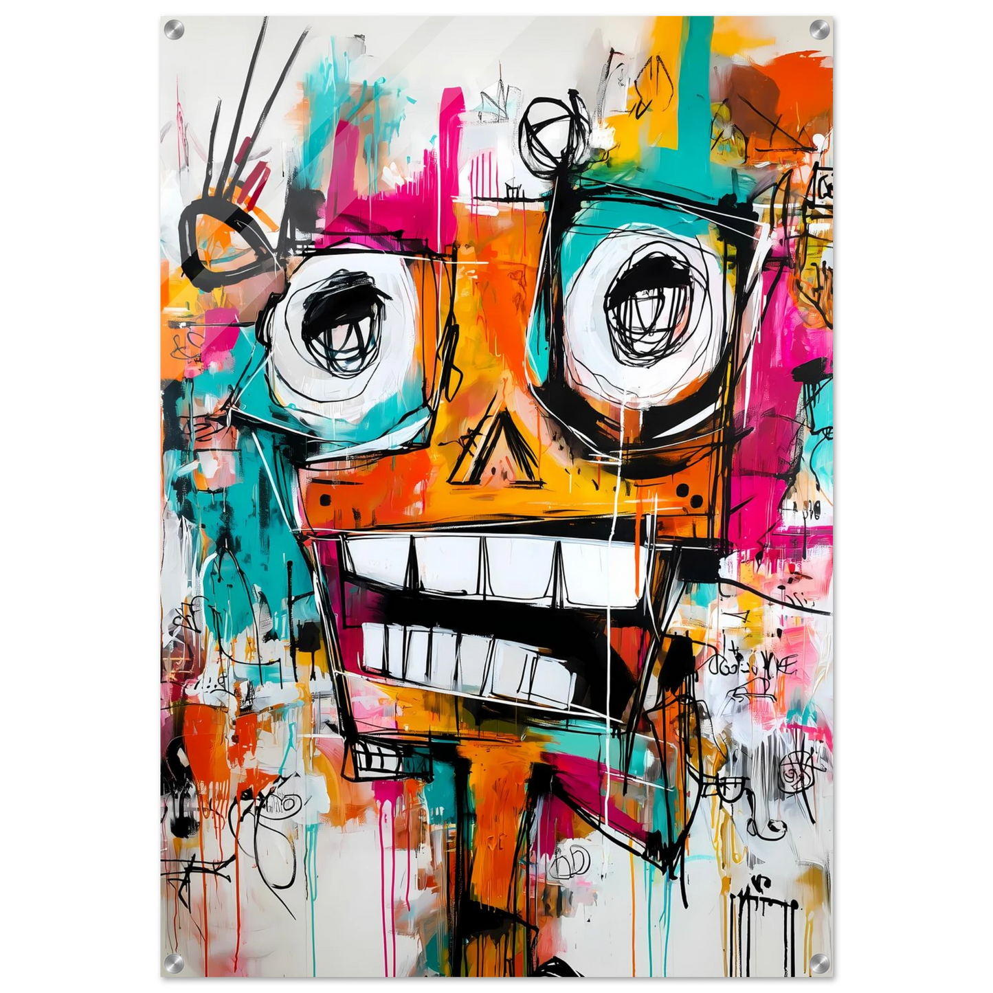 Face à Grands Yeux — tableau plexiglas — art mural STNCL