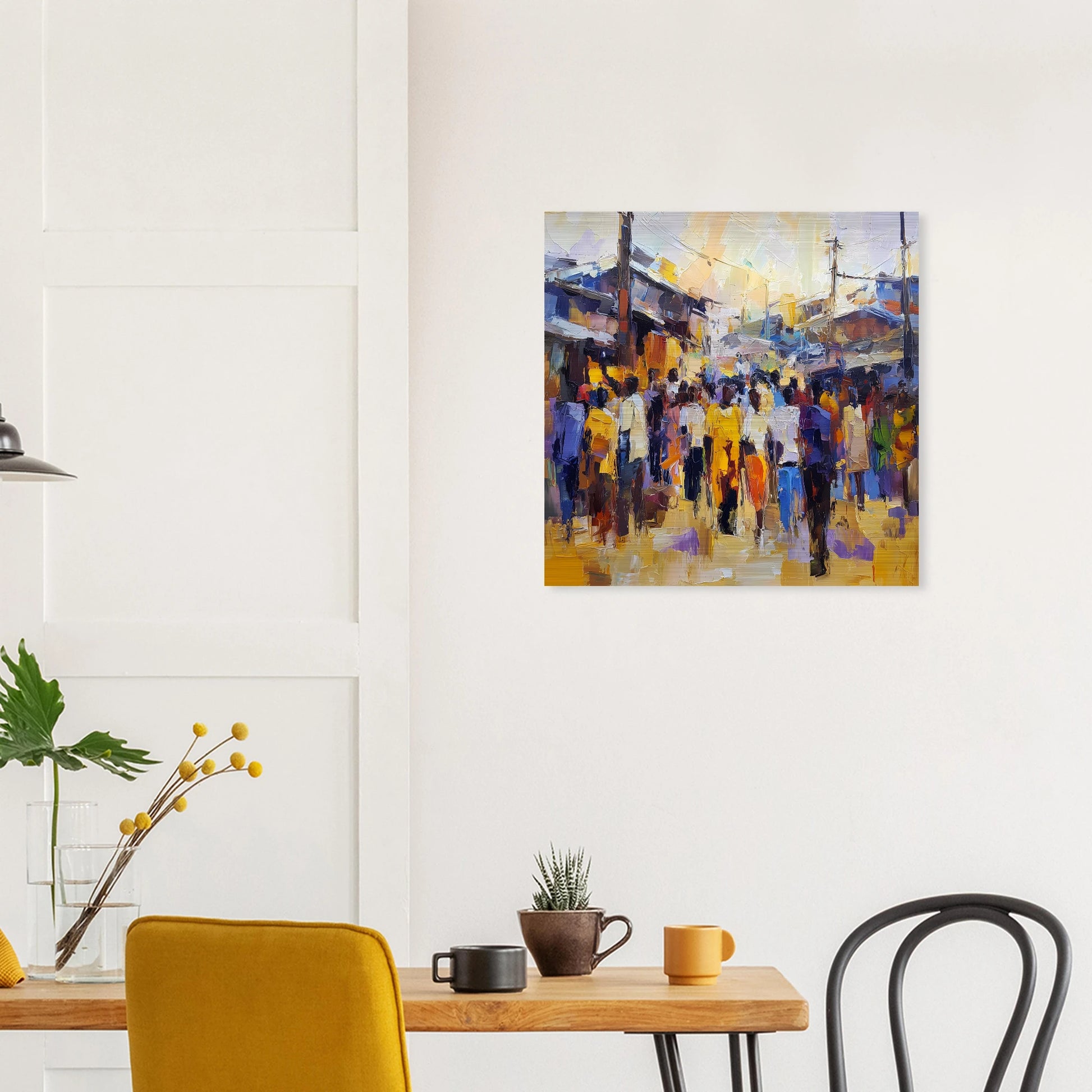 Jour de Marché — tableau aluminium — vue 7 — art mural STNCL