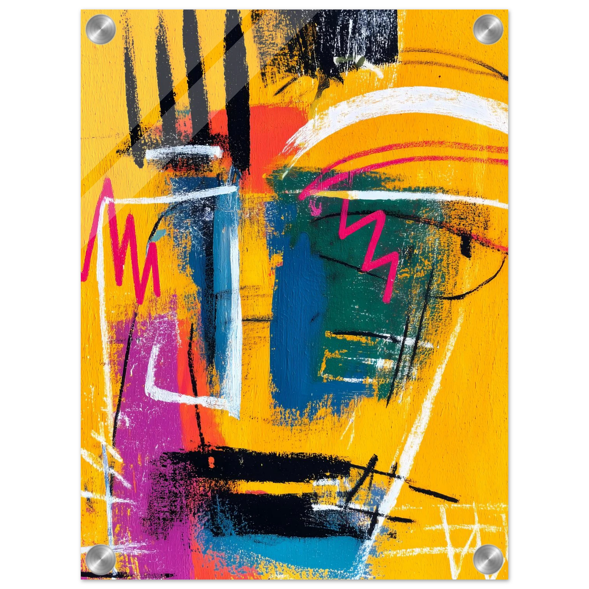 Griffures Solaires — tableau plexiglas — vue 3 — art mural STNCL