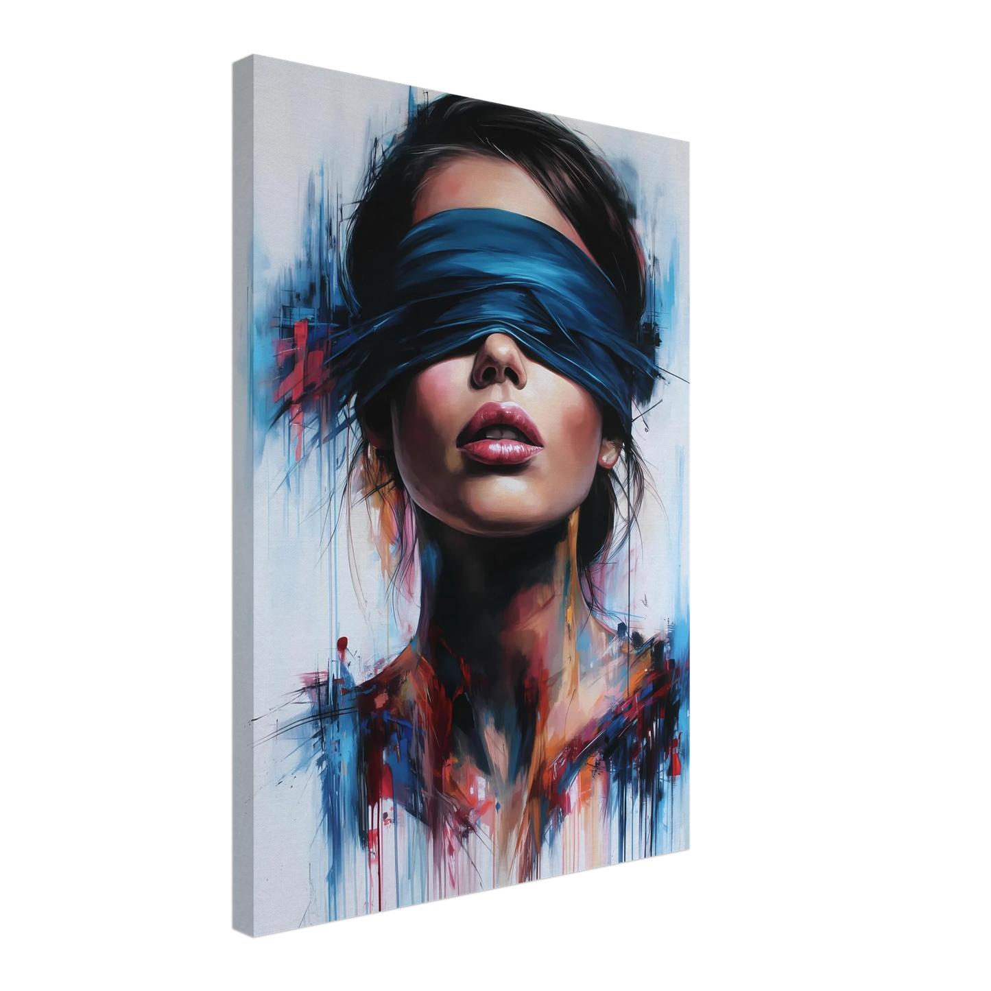 Sous le Bandeau — tableau sur toile — vue 3 — art mural STNCL