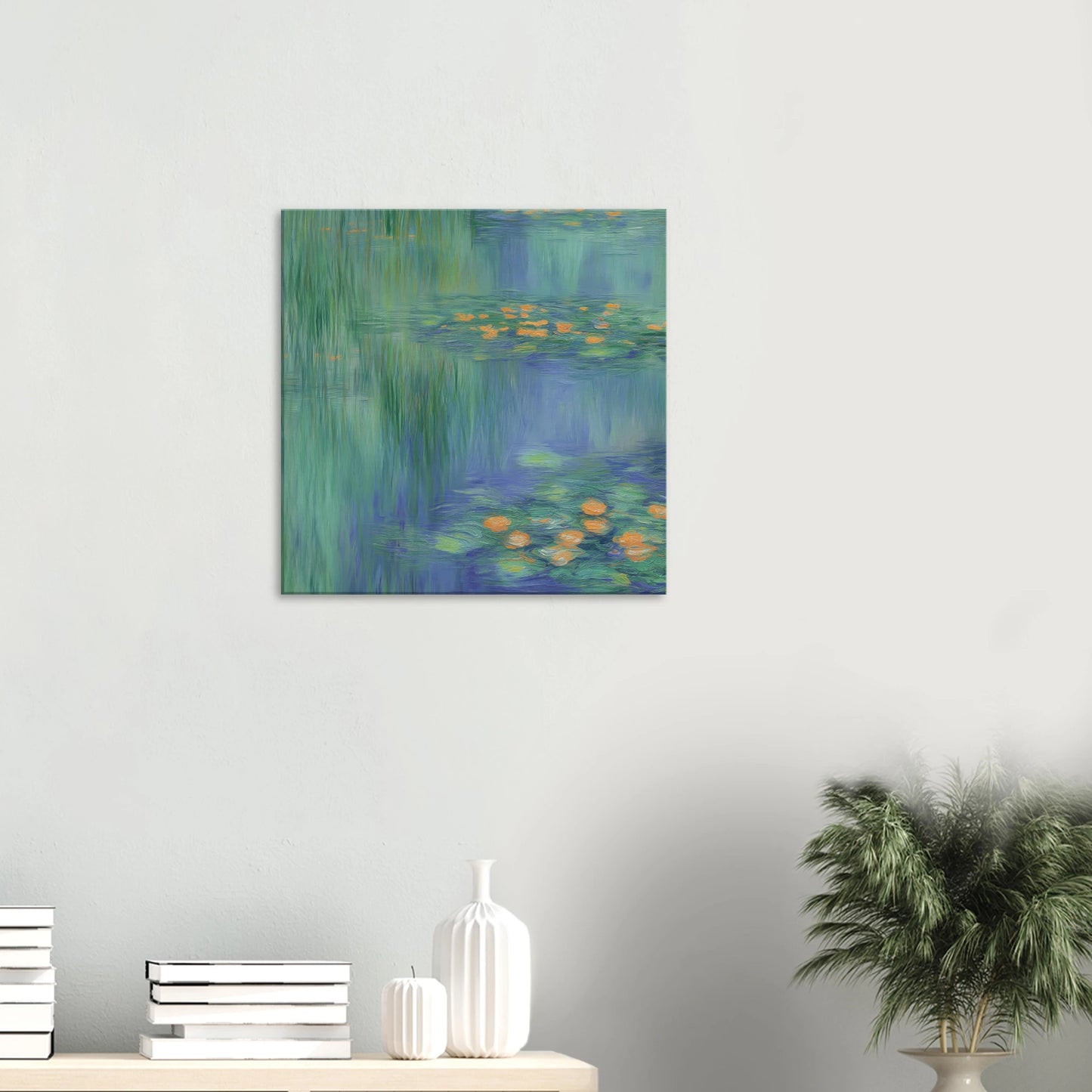 Reflets de Nénuphars — tableau sur toile — vue 5 — art mural STNCL