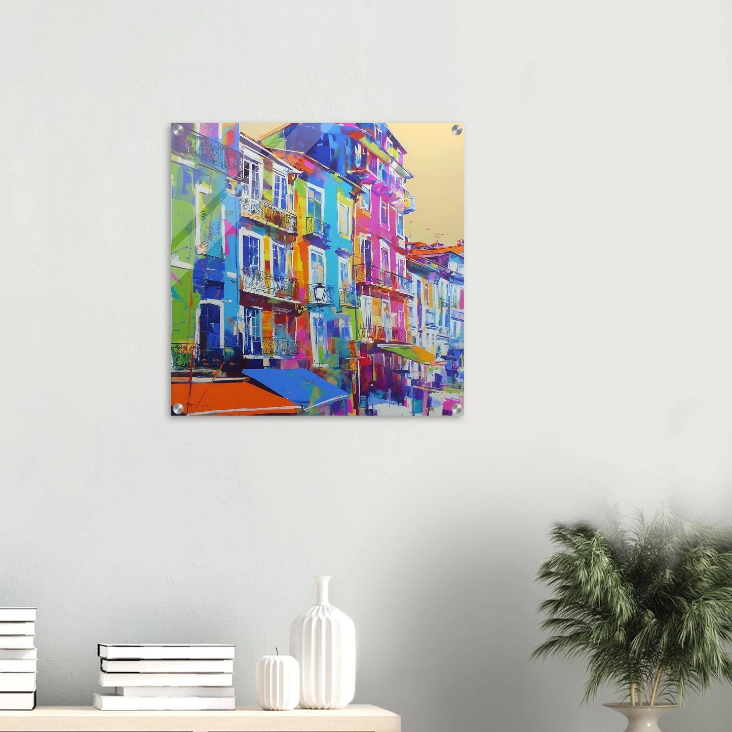 Balcons Colorés — tableau plexiglas — vue 5 — art mural STNCL