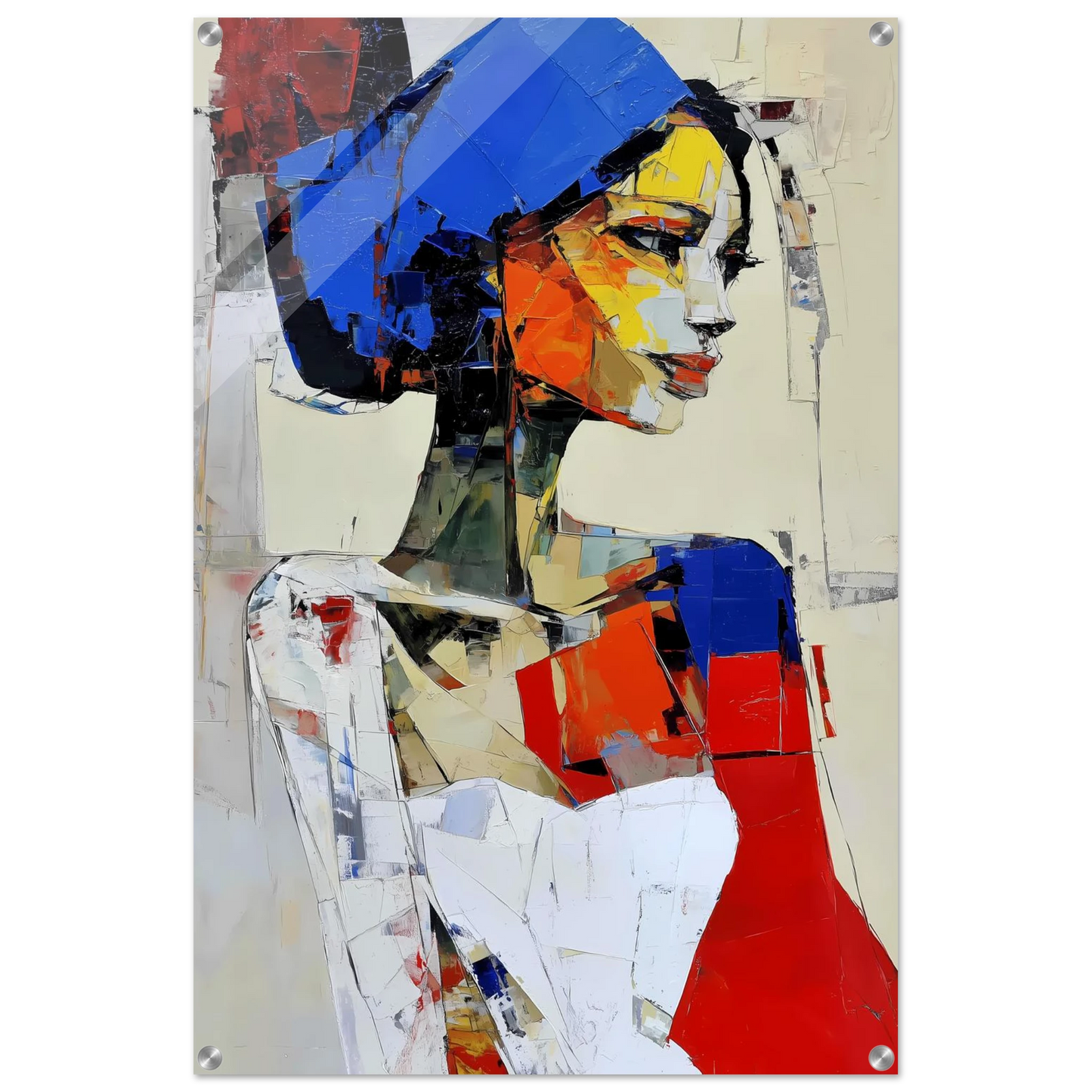 Profil en Éclats de Couleur — tableau plexiglas — vue 5 — art mural STNCL