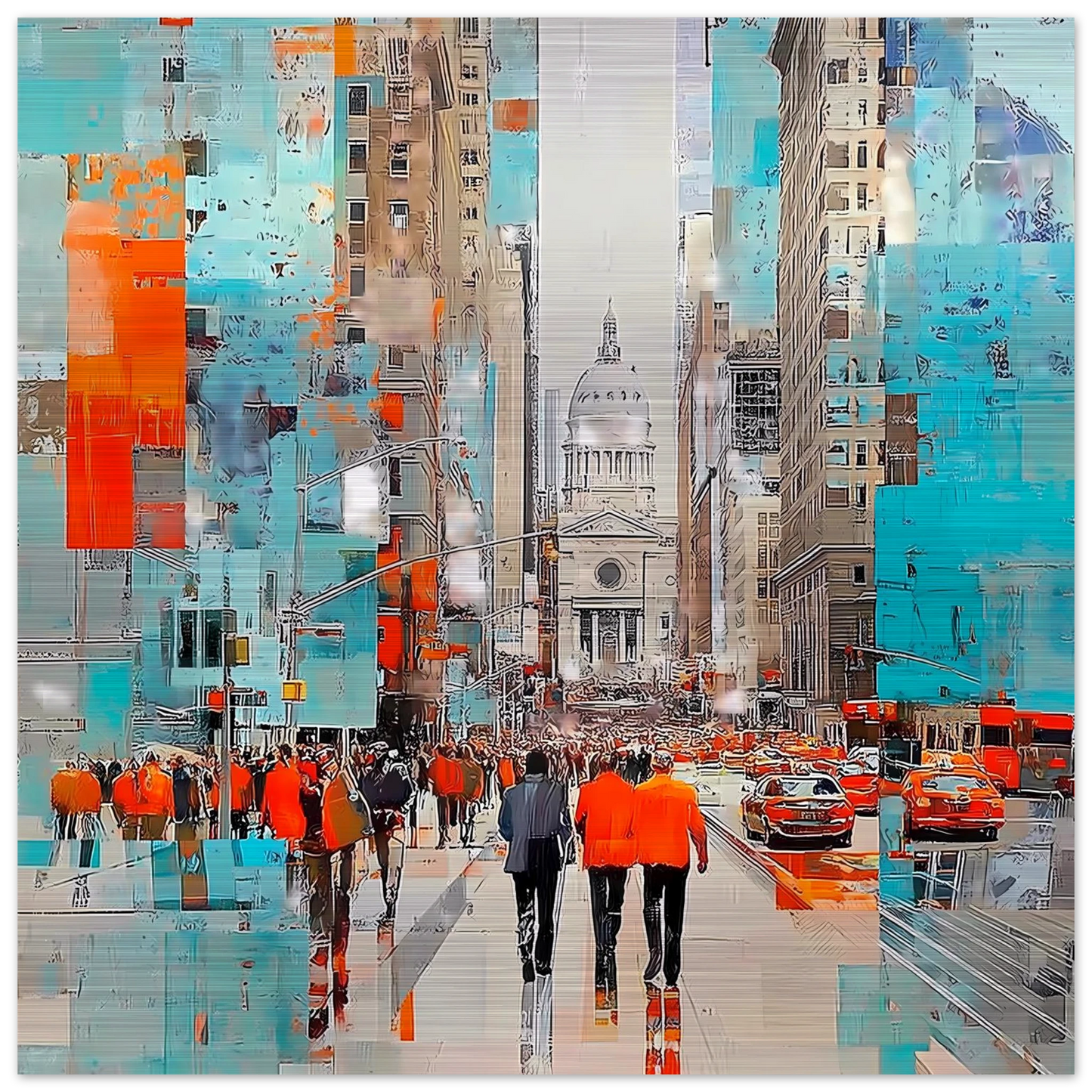 Avenue Cathédrale — tableau aluminium — vue 2 — art mural STNCL