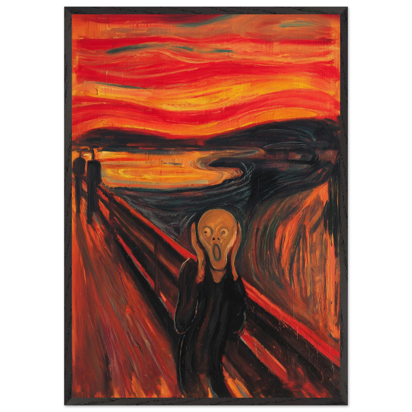 Le Cri de l'Âme — tableau encadré bois — art mural STNCL