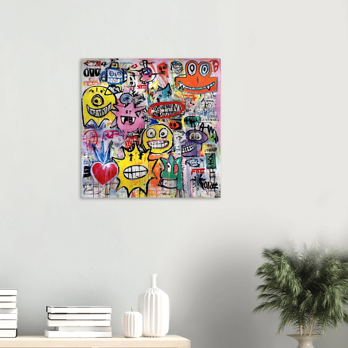 Le Mur aux Monstres — tableau aluminium — vue 5 — art mural STNCL