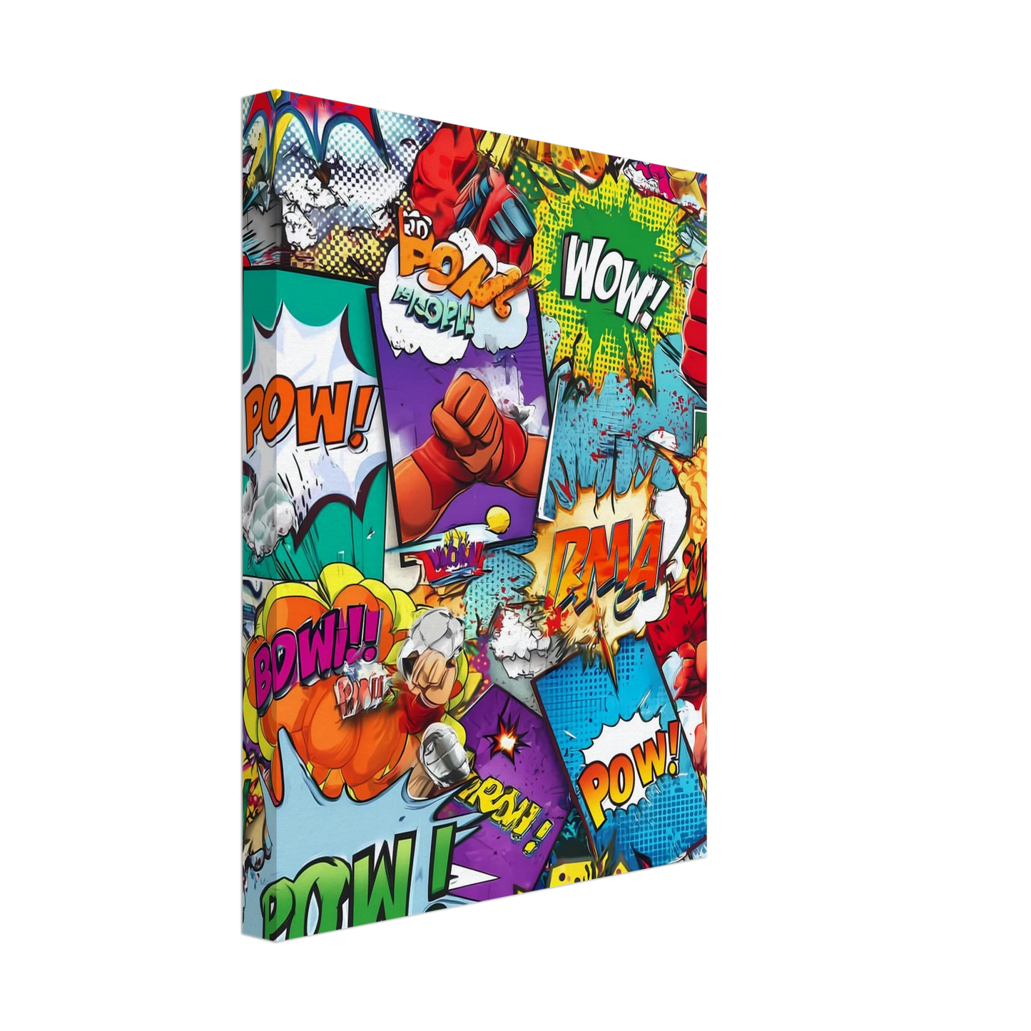 Explosion Pop Art — tableau sur toile — vue 4 — art mural STNCL