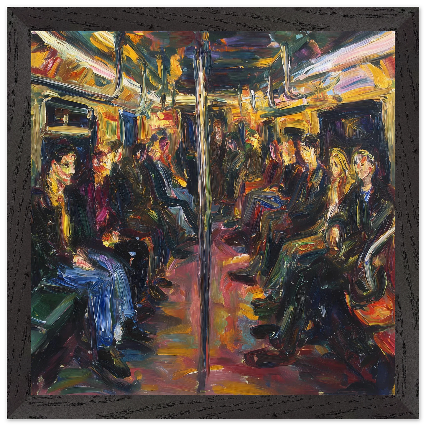 Rame du Soir — tableau encadré bois — vue 2 — art mural STNCL