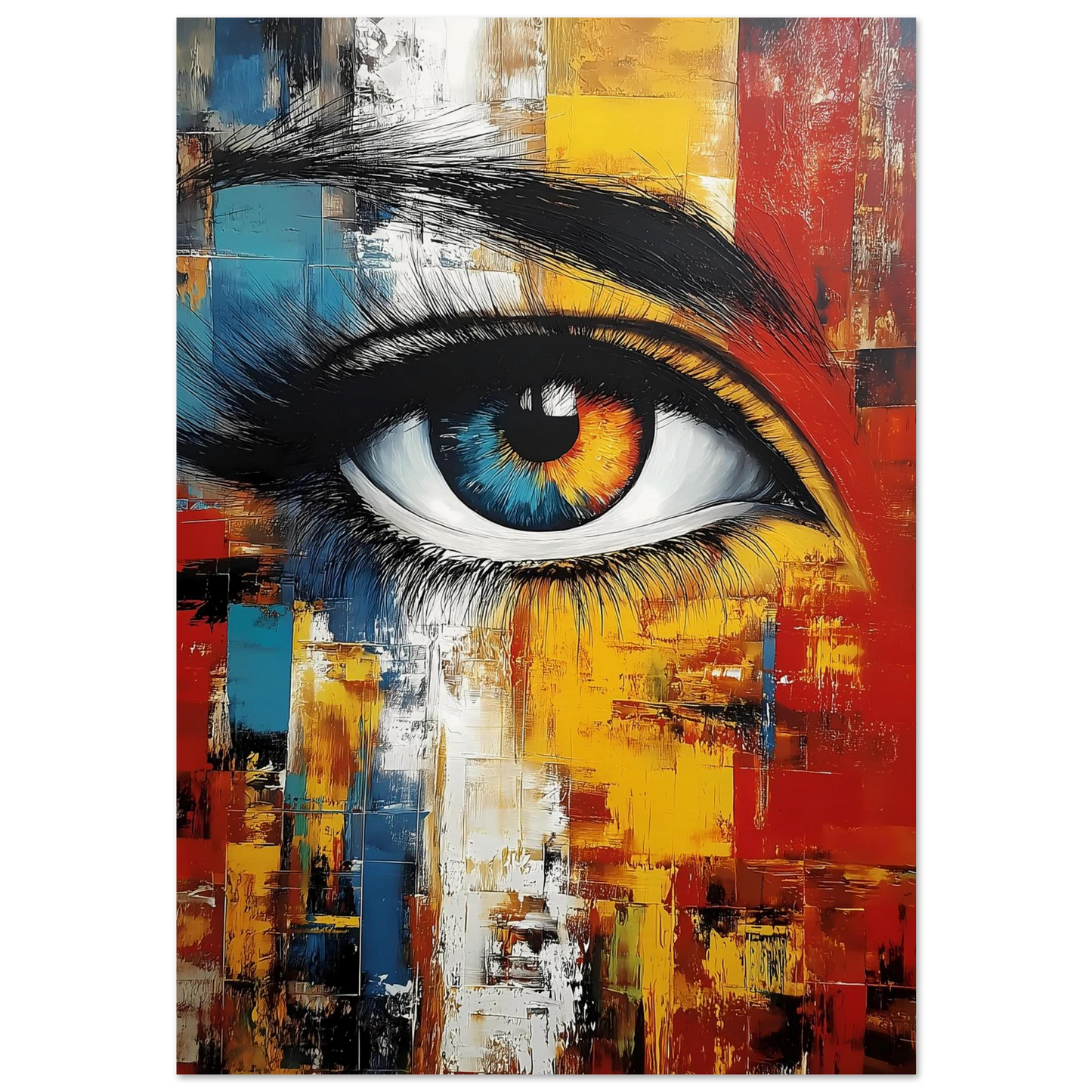L'Œil Hétérochrome — affiche d'art — art mural STNCL