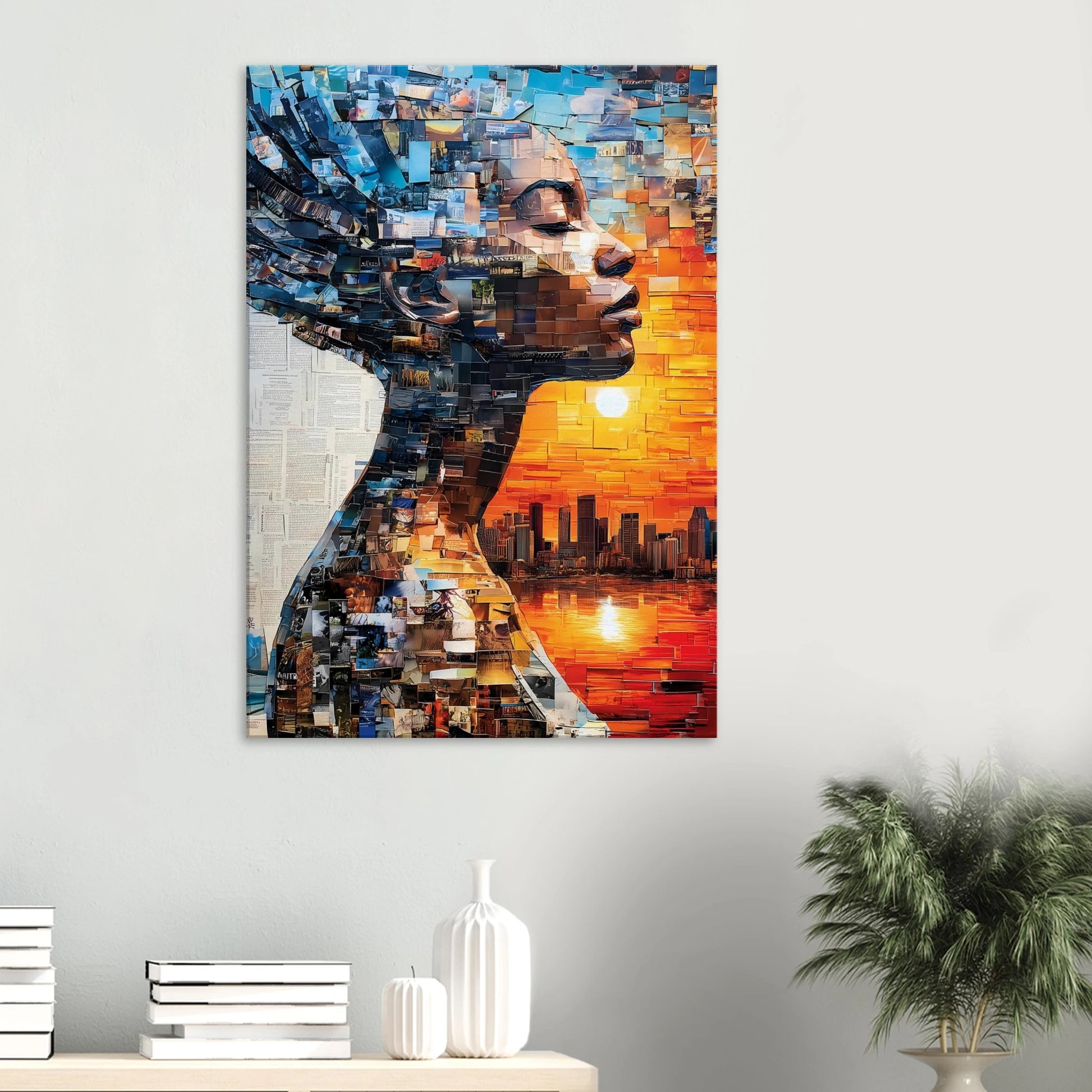 Horizon de Papier — tableau sur toile — vue 6 — art mural STNCL
