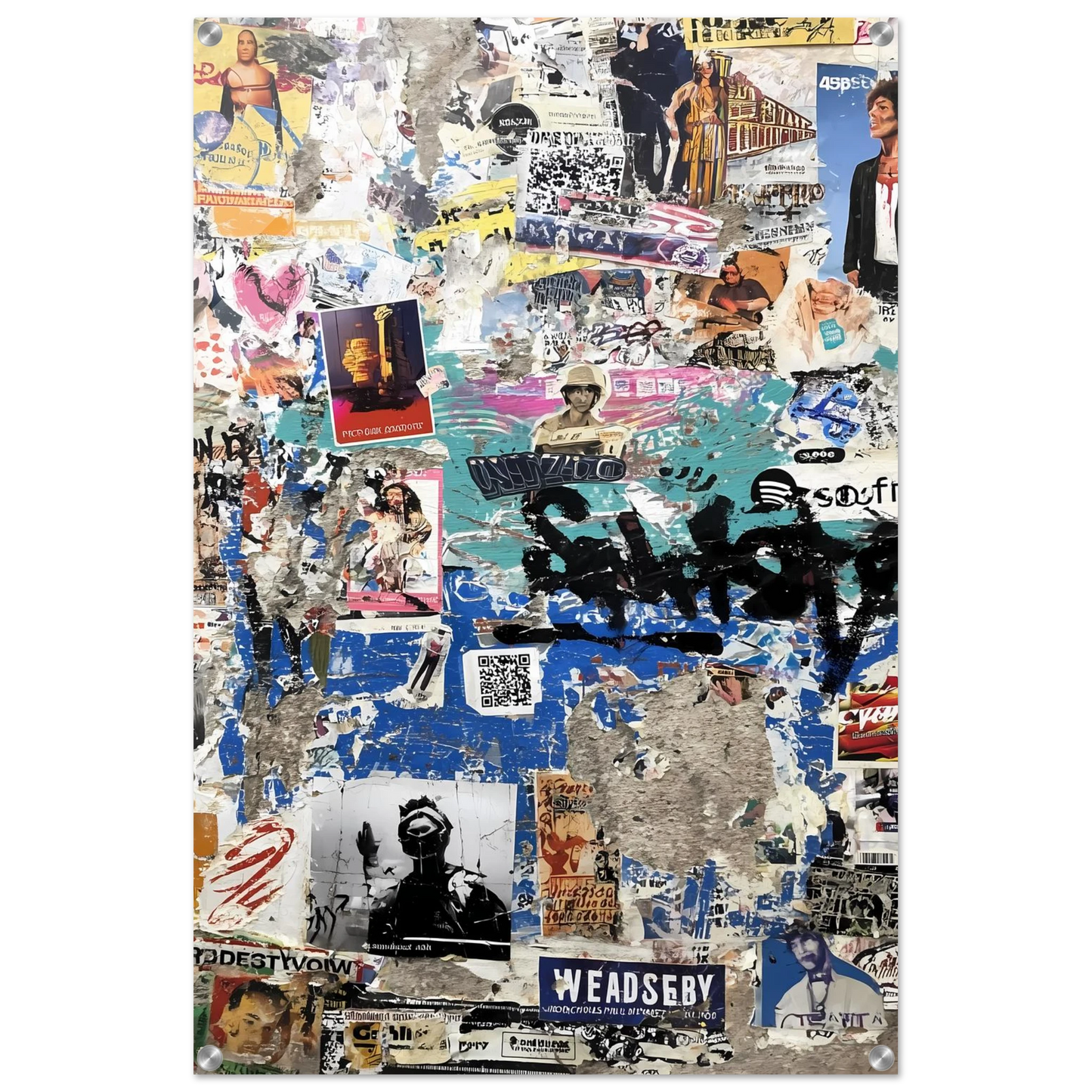 Le Mur Affiché — tableau plexiglas — vue 5 — art mural STNCL