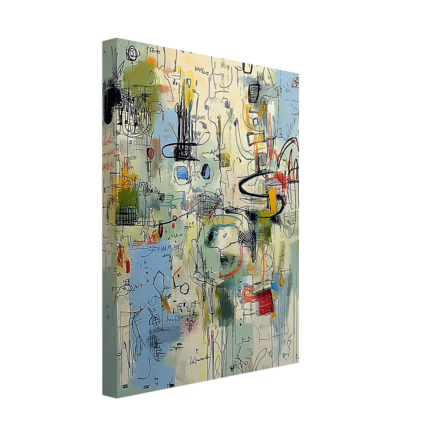 Écriture du Vent — tableau sur toile — vue 4 — art mural STNCL