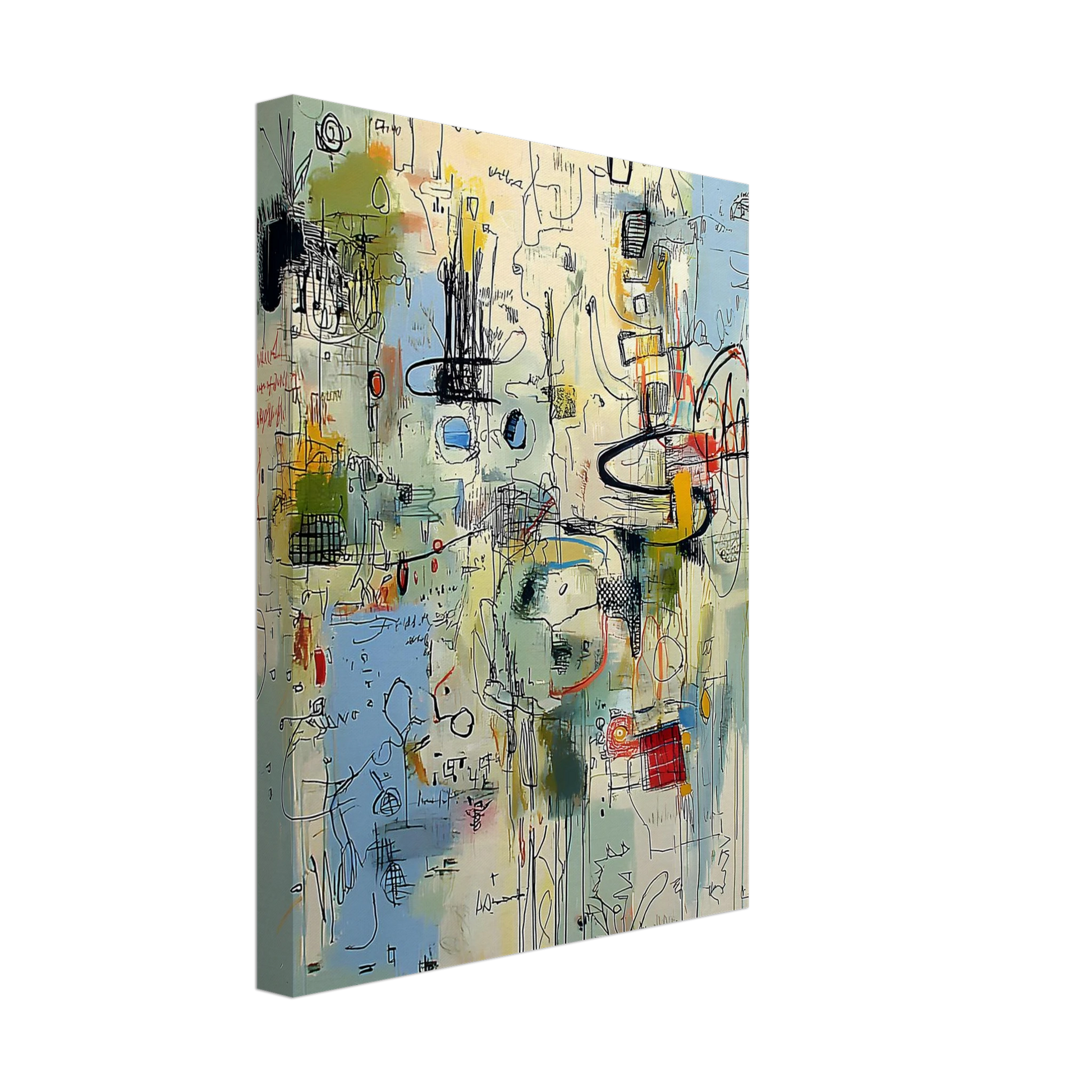 Écriture du Vent — tableau sur toile — vue 4 — art mural STNCL
