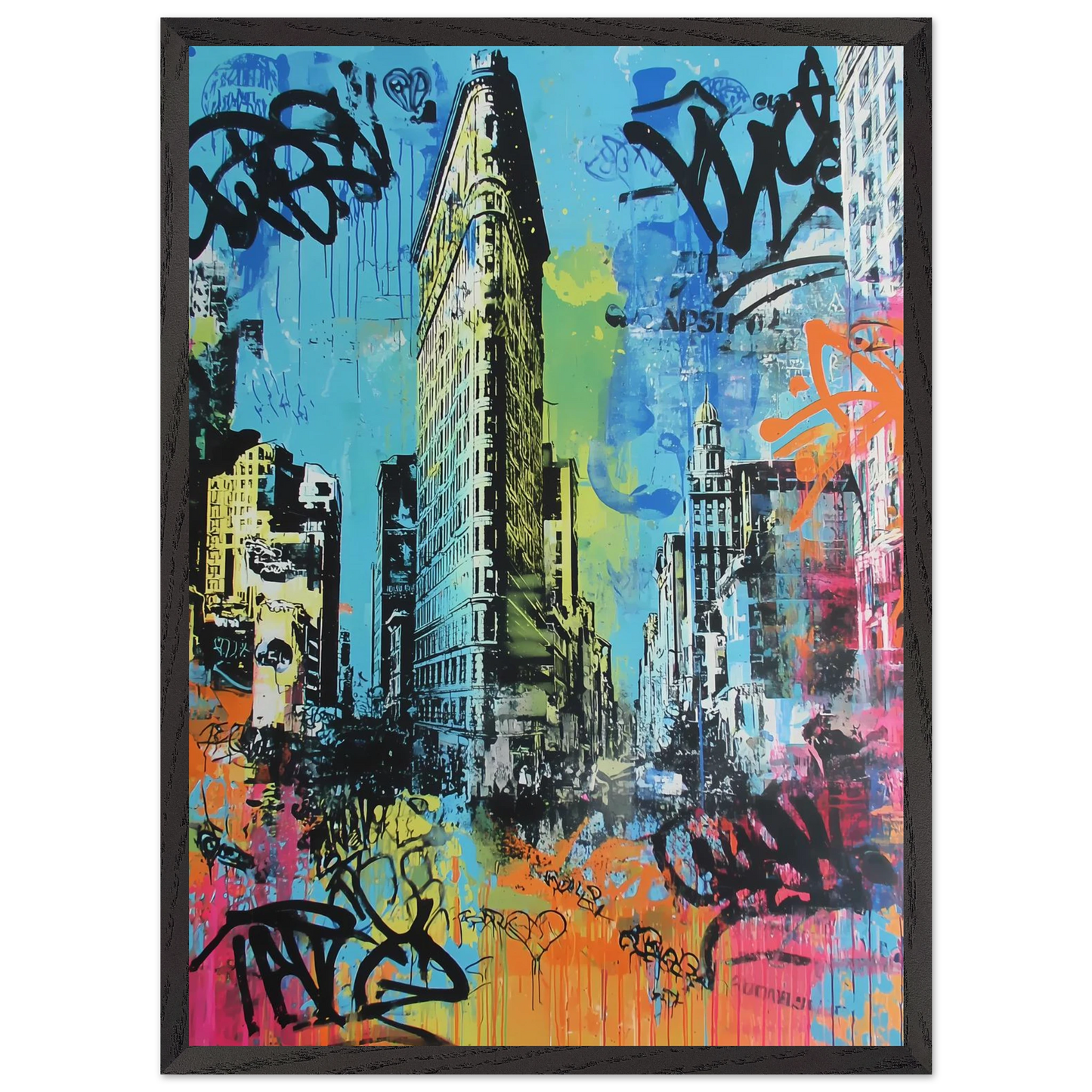 Proue de Manhattan — tableau encadré bois — vue 10 — art mural STNCL