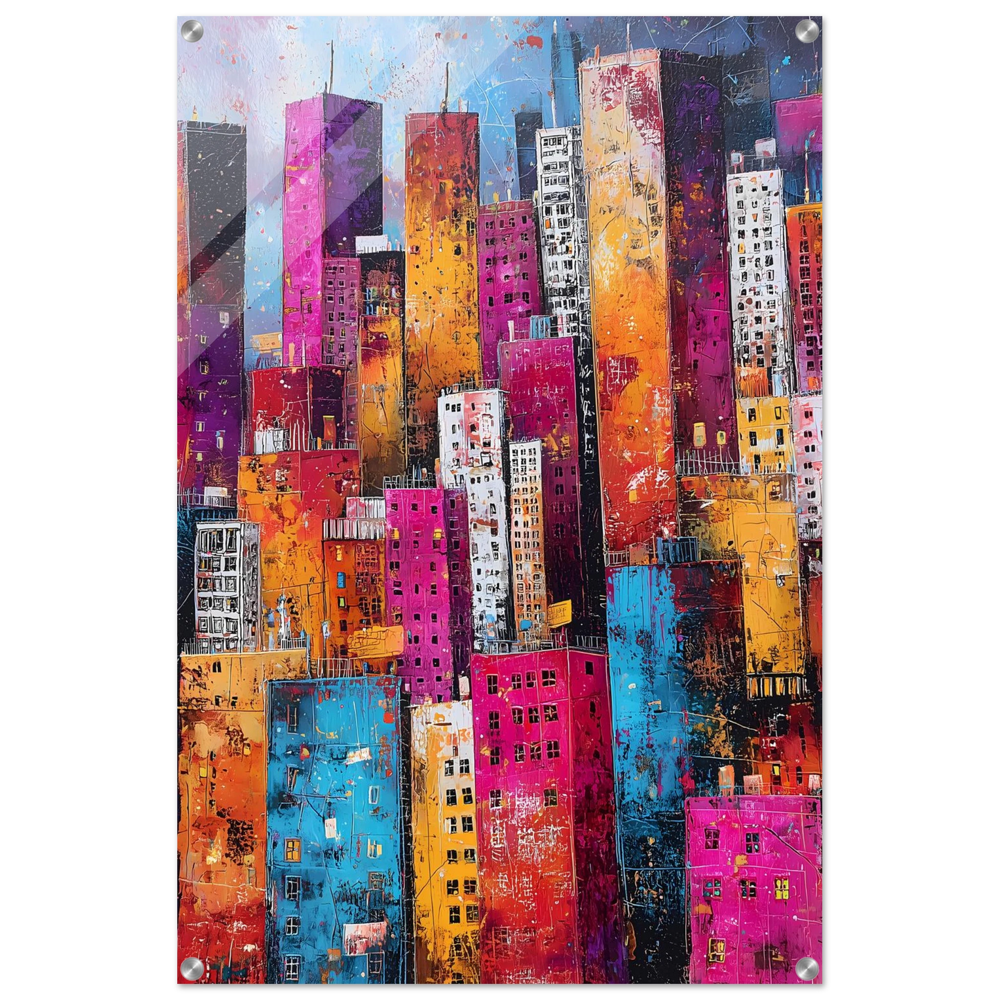 Empilement — tableau plexiglas — vue 5 — art mural STNCL