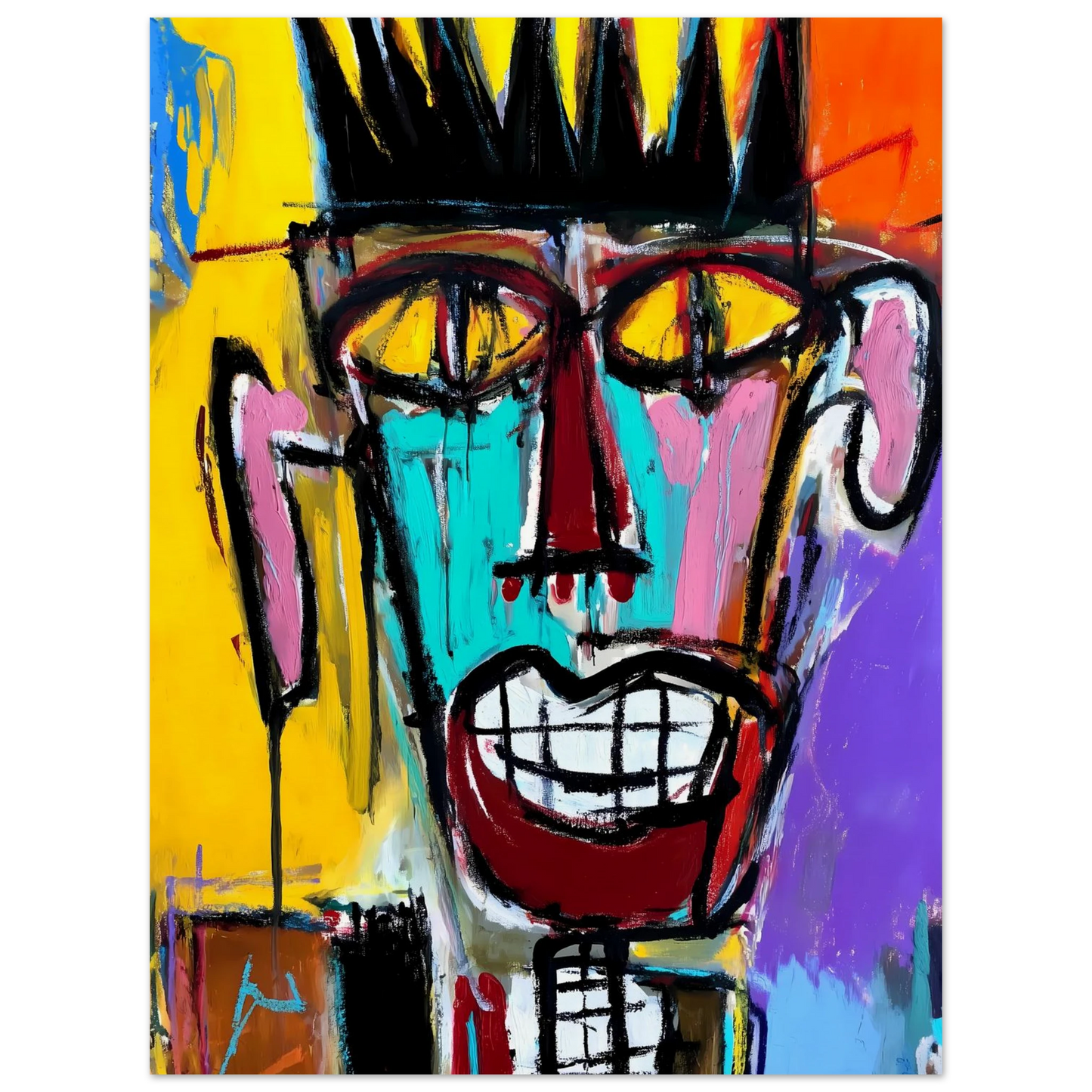 Sourire Carnassier — affiche d'art — vue 2 — art mural STNCL