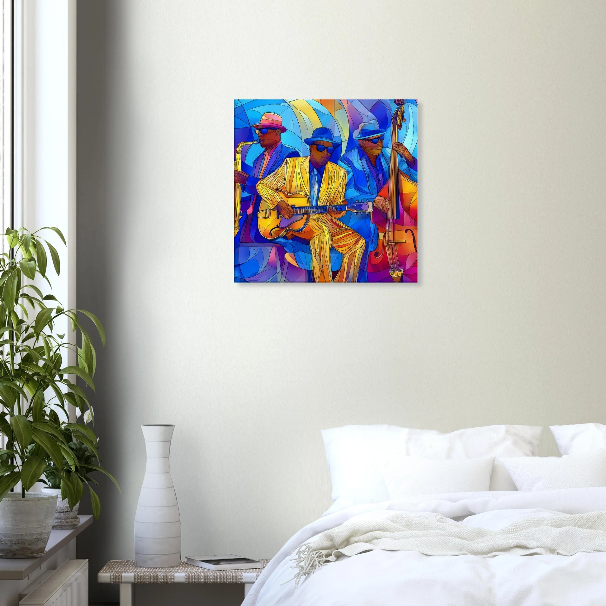 Trio de Jazz — tableau sur toile — vue 6 — art mural STNCL