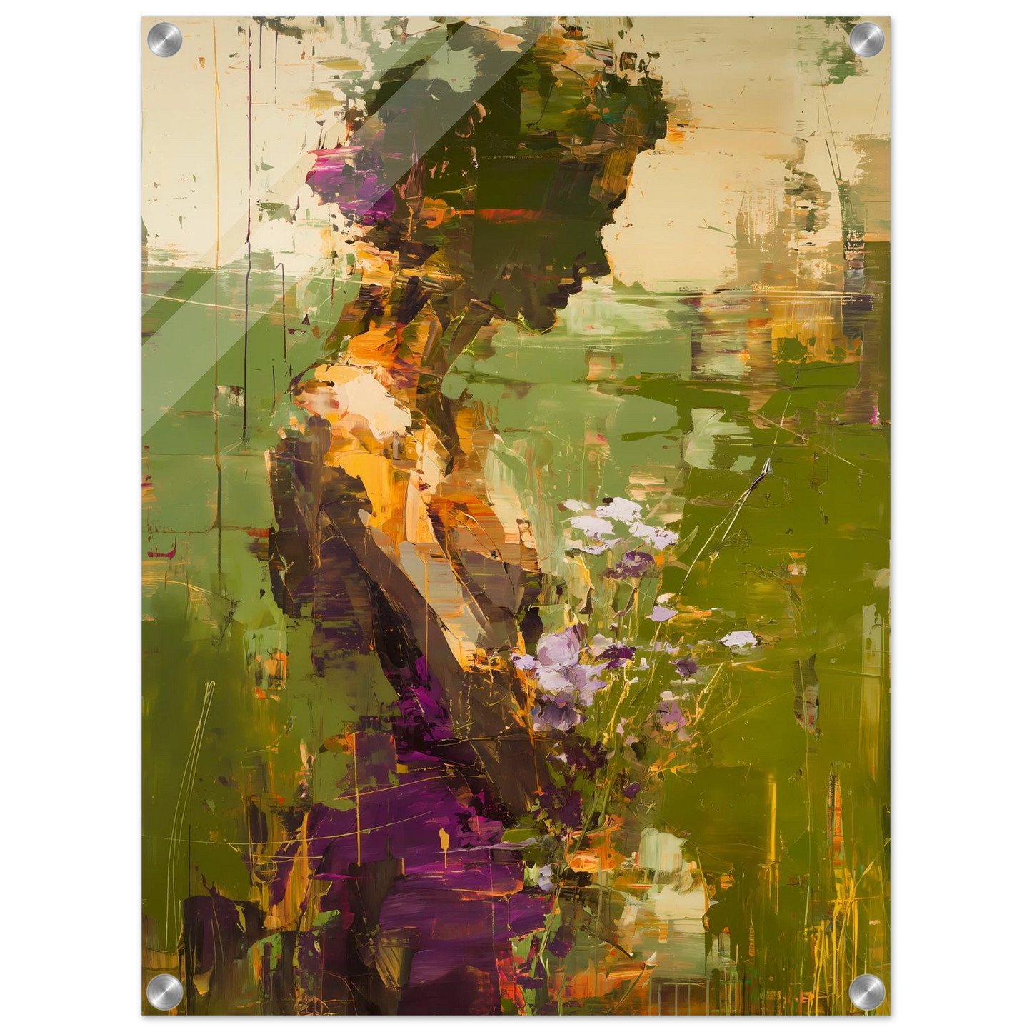 Dans les Herbes Hautes — tableau plexiglas — vue 4 — art mural STNCL