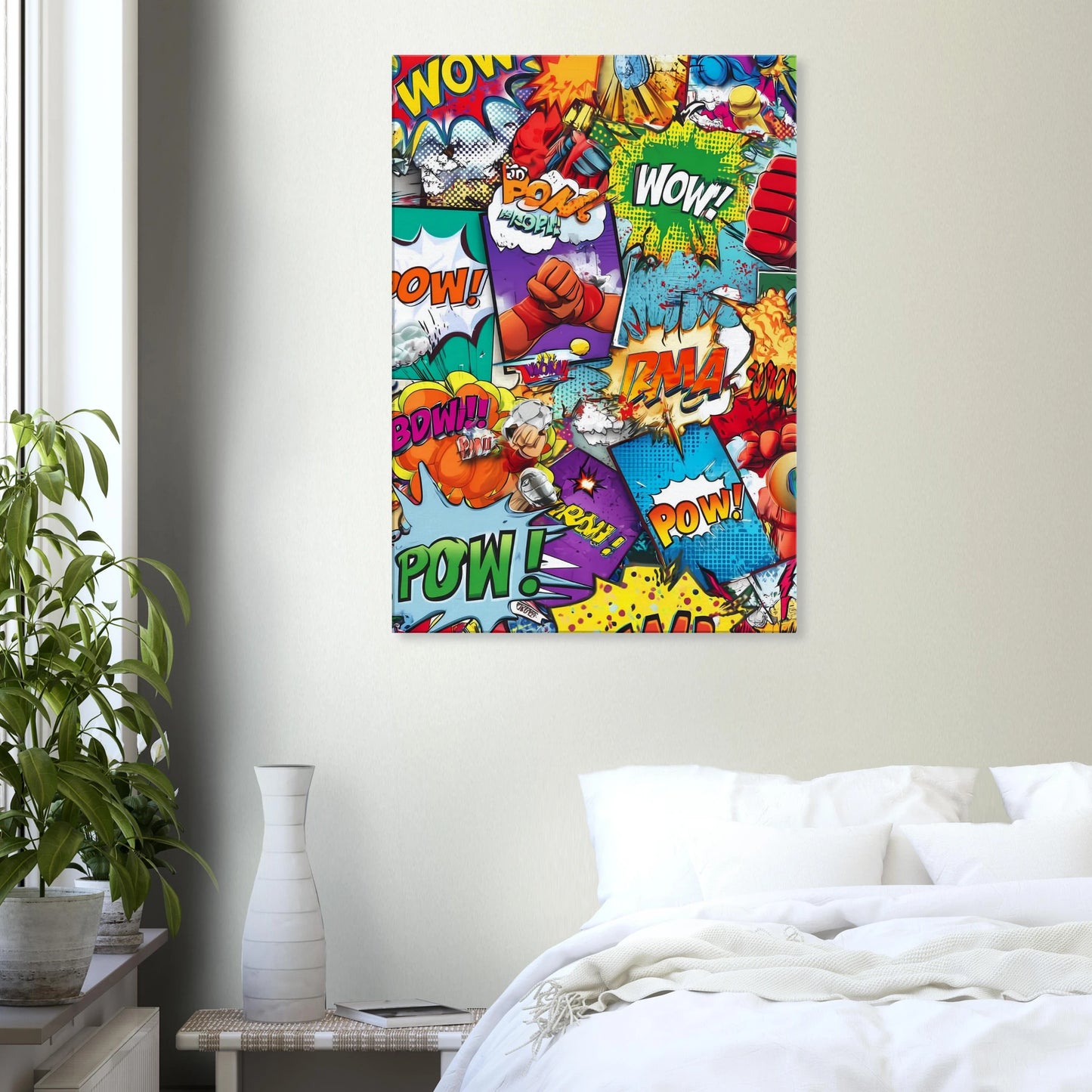 Explosion Pop Art — tableau sur toile — vue 7 — art mural STNCL