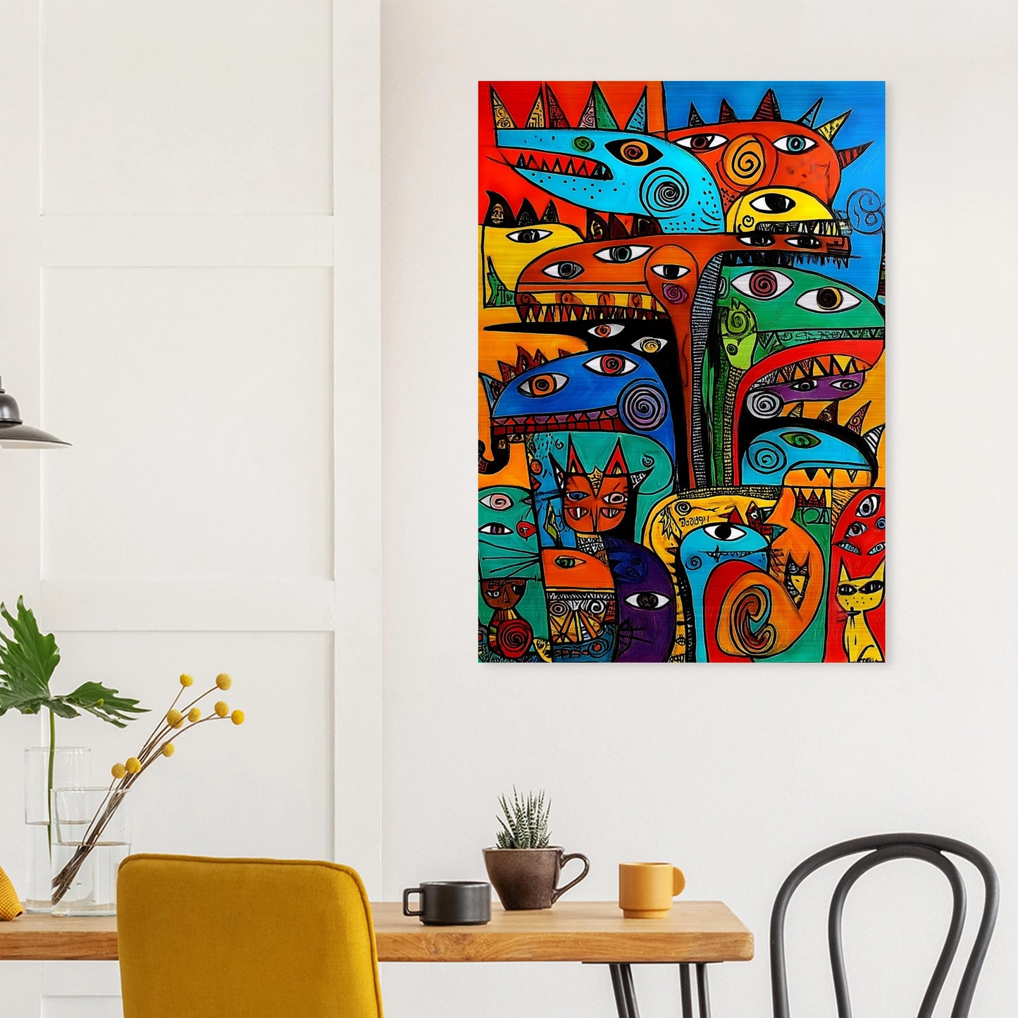 La Tribu — tableau aluminium — vue 8 — art mural STNCL