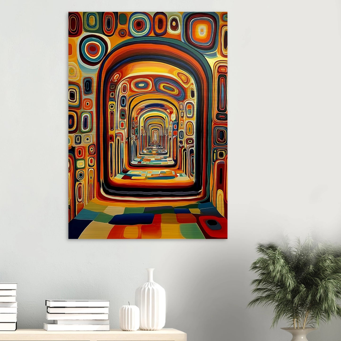 Enfilade Sans Fin — tableau aluminium — vue 6 — art mural STNCL