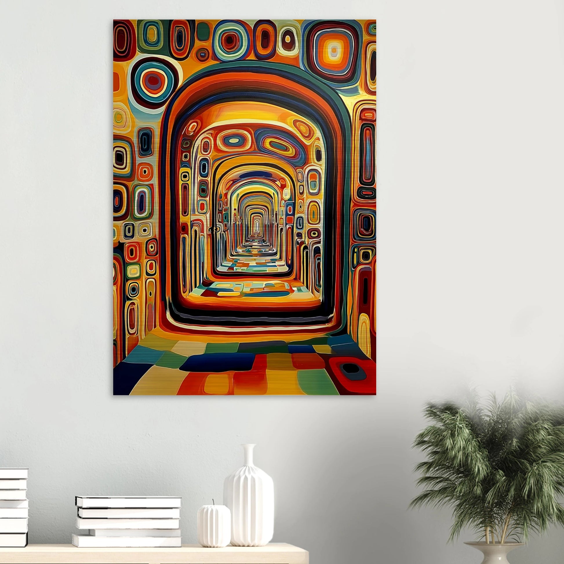 Enfilade Sans Fin — tableau aluminium — vue 6 — art mural STNCL