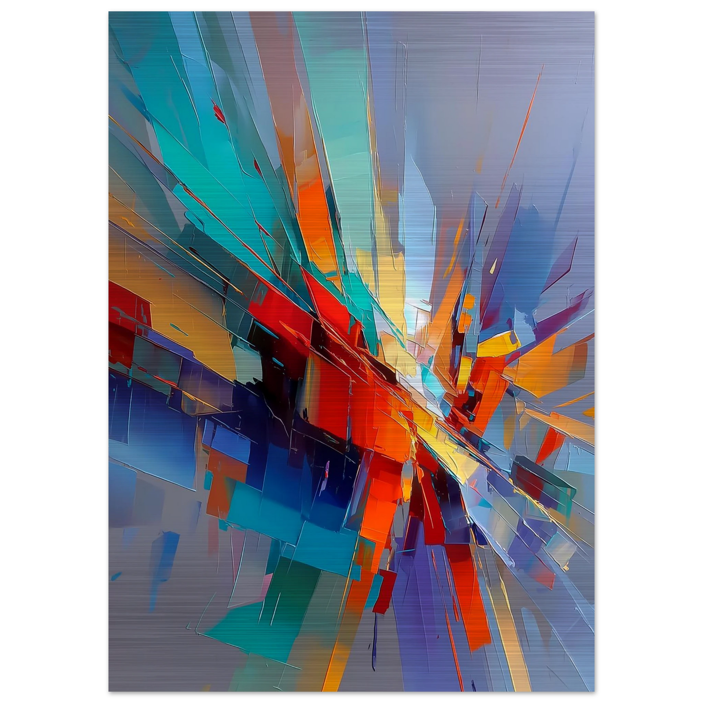 Point de Fuite — tableau aluminium — vue 4 — art mural STNCL
